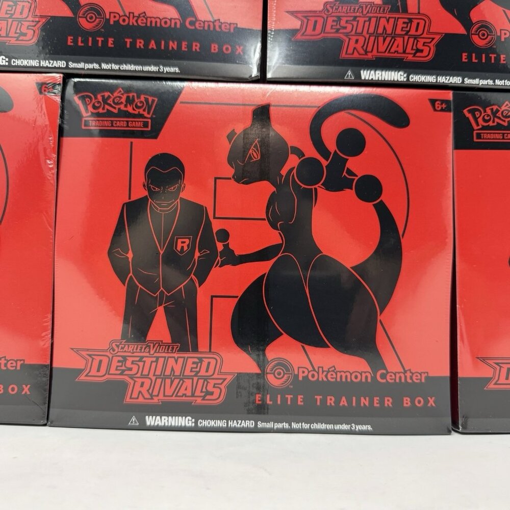 IN HAND Pokemon Destined Rivals Pokemon Center Exclusive ETB Elite Trainer Box
